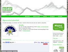 Tablet Screenshot of dav-leitzachtal.de